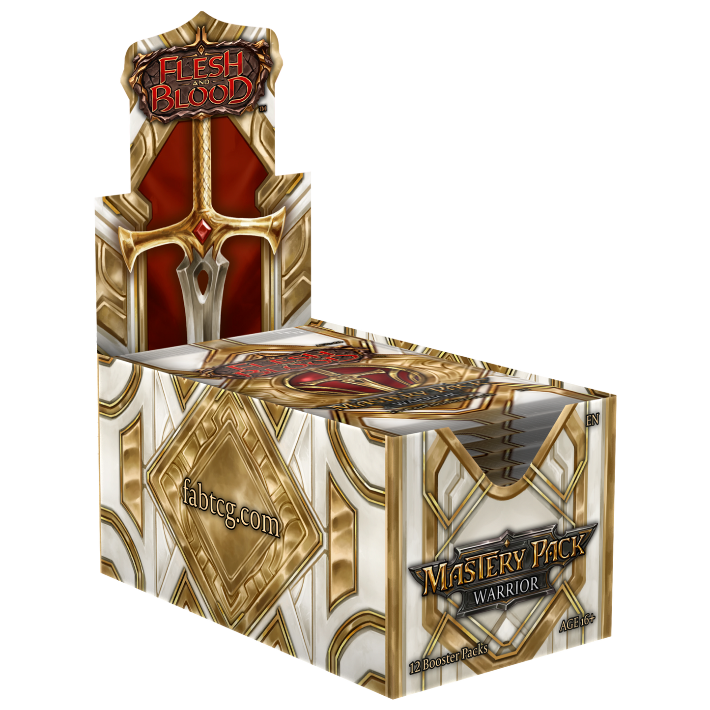 *Allocation Only* FAB2610-EN Mastery Pack Warrior - Booster Case (8 displays per CASE)